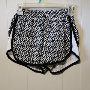 Athletic Shorts Workout  Activewear XS Black White Performance B‎ Inspired A188
